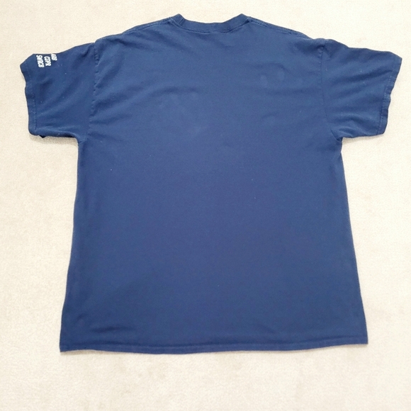 Gildan XL Celebrate Earth Day 50th Anniversary T-Shirt Blue Meerkat Frog Cotton - Picture 4 of 8